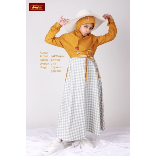 Abaya Dannis Anak Terbaru JAPM0504 SIZE 12