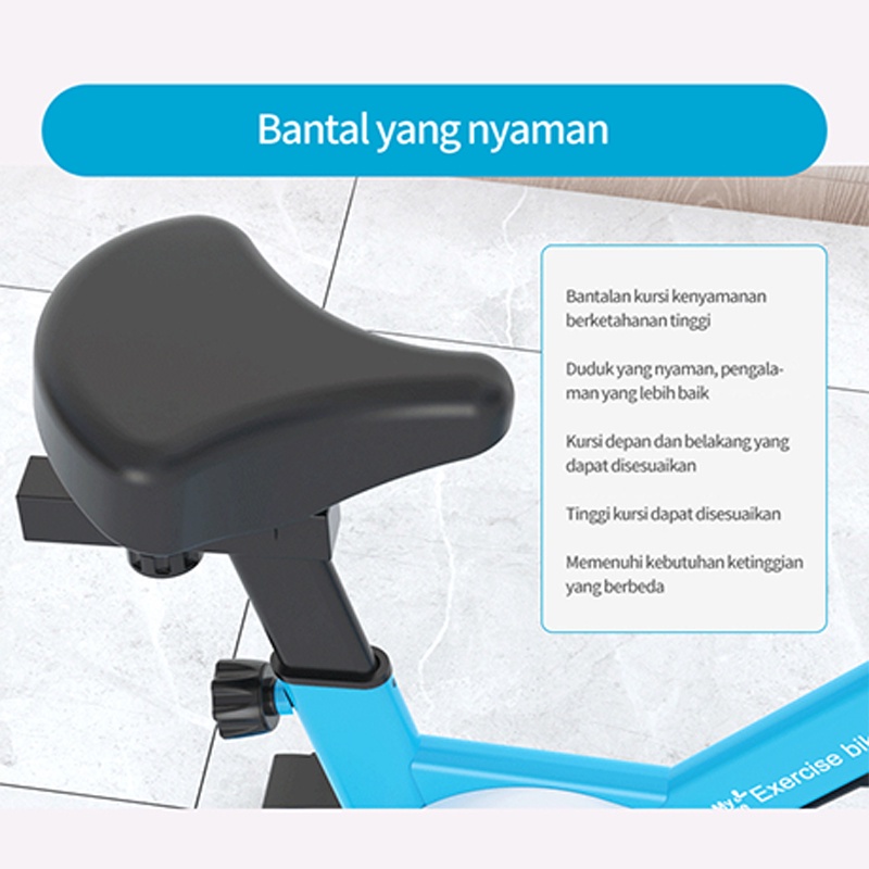 Spinning bike /Alat kebugaran olahraga/Rumah tangga dalam ruangan/Sepeda pedal senyap/Mendukung koneksi APP