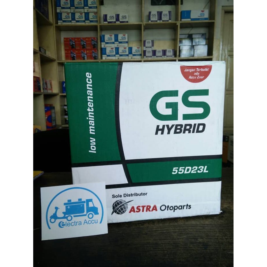 "Aki mobil Nissan Juke GS astra Hybrid 55D23L Aki Basah"