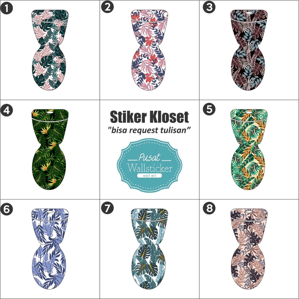 STICKER KLOSET DUDUK / STIKER TOILET / MOTIF 57