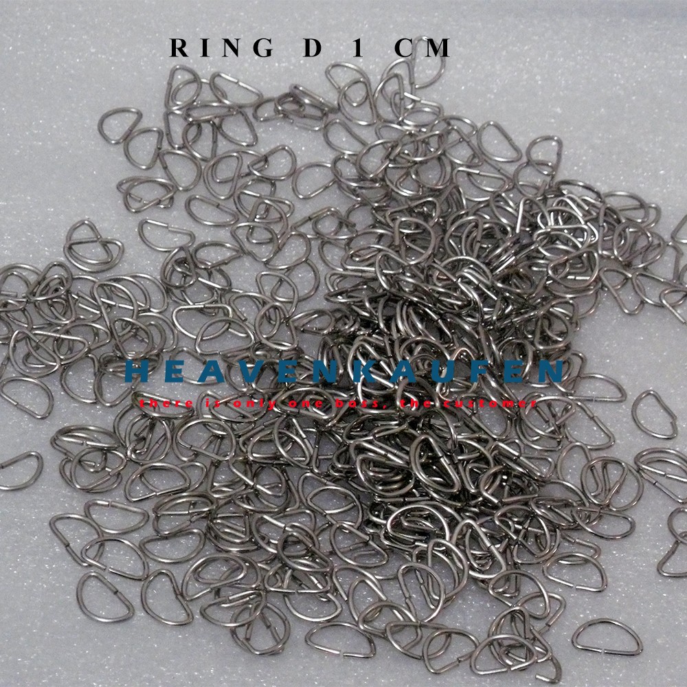 Ring D 1 cm Nikel Untuk Gelang Dll Harga Per Pack isi 100 pcs