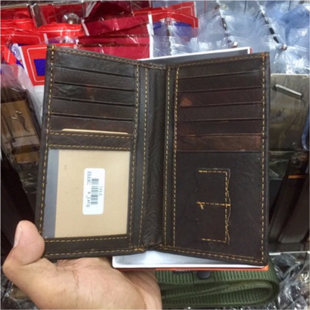 [[antonHilmanto]] dompet pria bahan kulit asli import berkualitas kulit basah ukuran tanggung 3/4 #dompet #dompetpria #dompetkulit