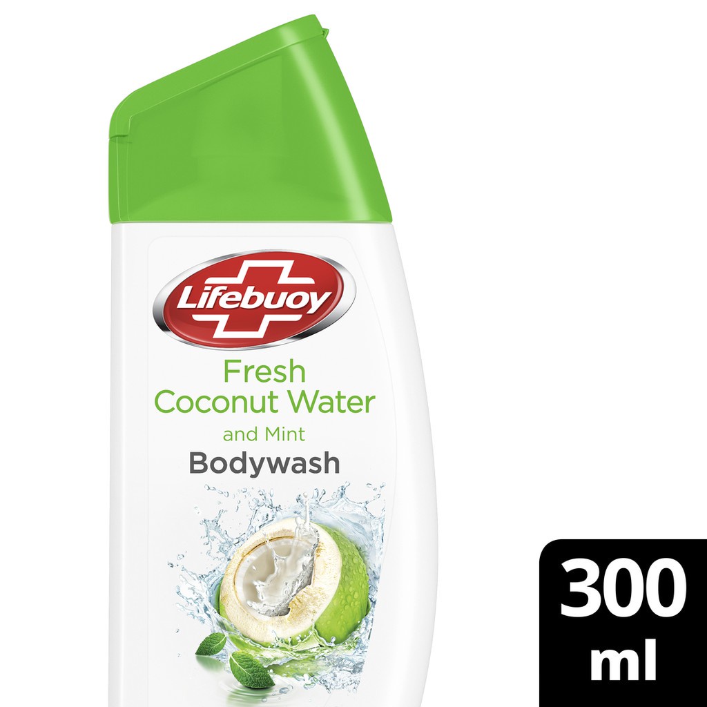 LIFEBUOY BODYWASH FRESH &amp; COCONUT WATER AND MINT 300 ML