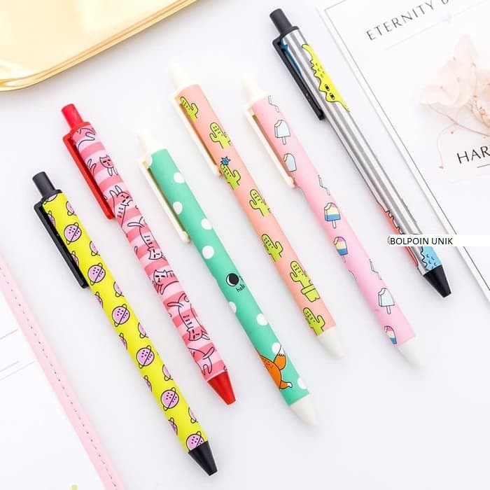 

EDW P40 Pulpen Mekanik Alat Tulis Pen Pena Bolpoin Ballpoint Karakter Unik Lucu Imut