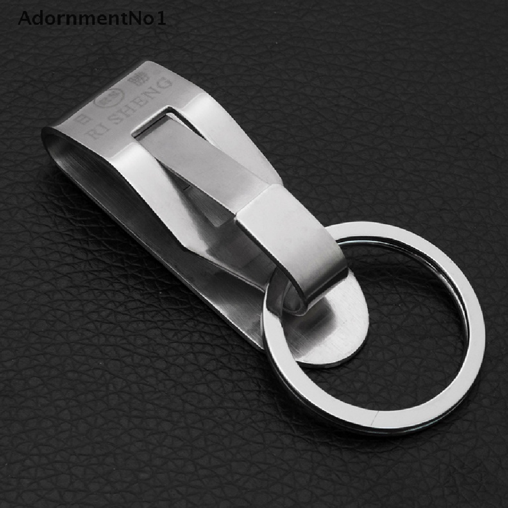 (AdornmentNo1) Klip Gantungan Kunci Bahan Stainless Steel