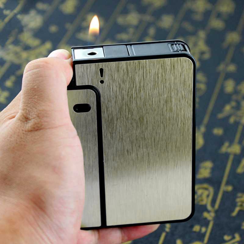 Firetric Kotak Rokok Fashion Bungkus Case with Lighter Korek Api Slot - JD-YH001 GOLD