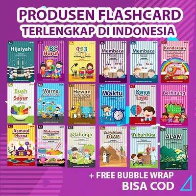 Konsep Flashcard / Flash Card / Mainan Edukasi Kartu Pintar Anak Hewan Buah Alfabet Balita Lengkap