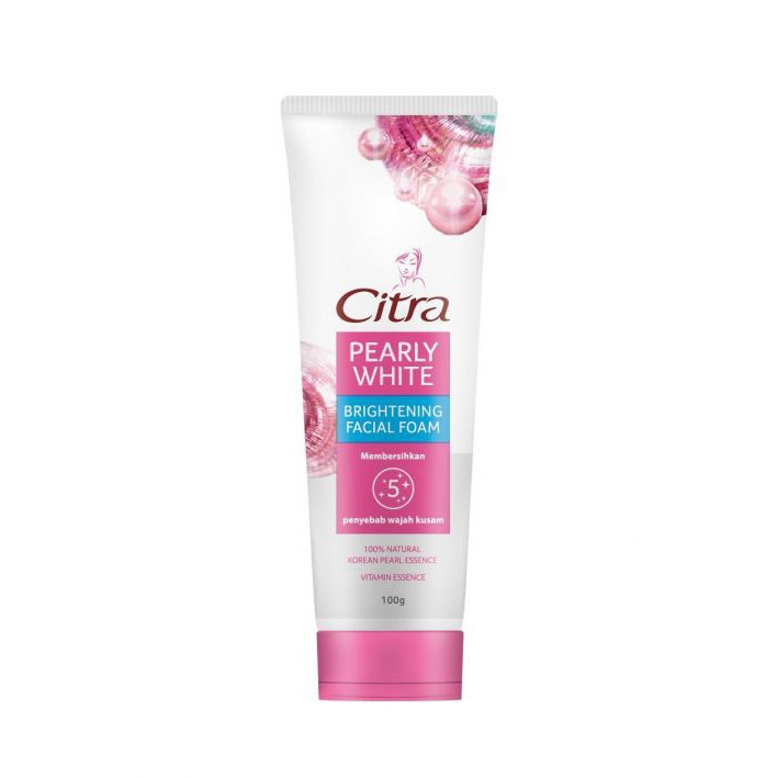 CITRA PEARLY WHITE BRIGHTENING FACIAL FOAM  (50gr &amp; 100gr)