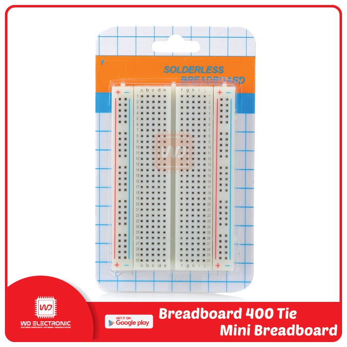 BREADBOARD 400 POINT PROJECT BOARD 400 TITIK BREADBOARD KECIL MINI