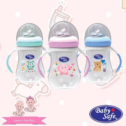 BabySafe 3 Stage Feeding Bottle WN30 250 ml / 8oz BabySafe / Botol Susu Dot Bayi 3 tahap