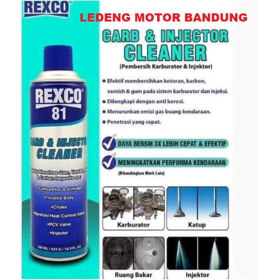 Rexco 81 Carburator Cleaner Pembersih Kaburtor Injector Matic 300ml atau 500ml