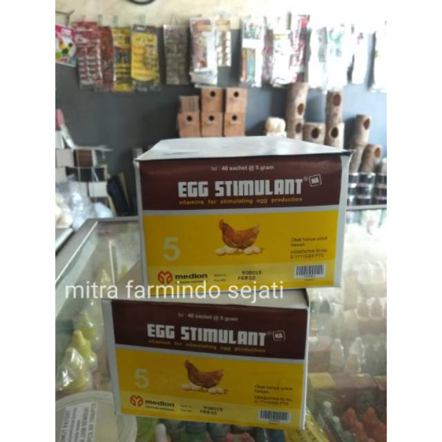 Egg stimulant eggstimulan 5 gram vitamin  meningkatkan produktivitas telur