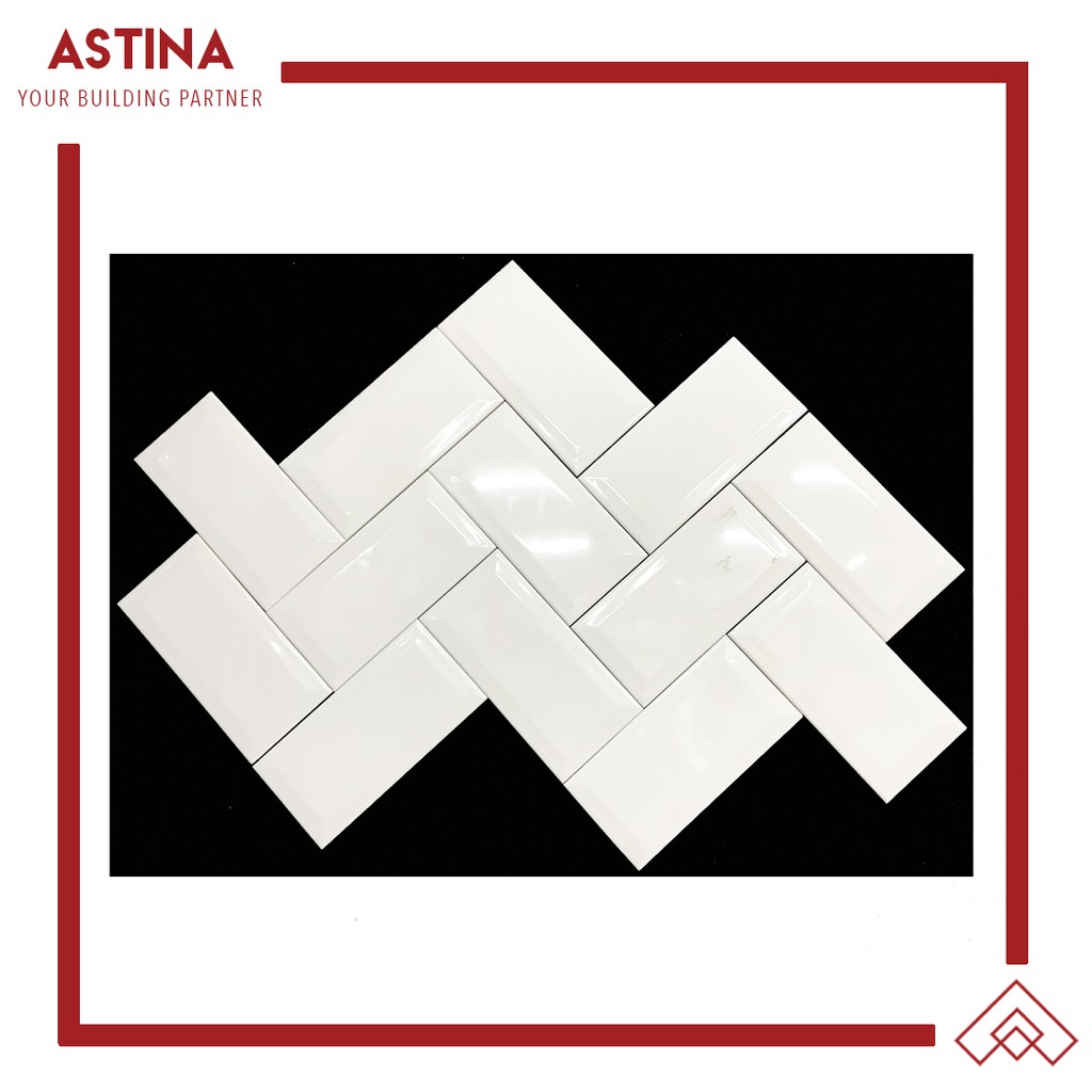 Subway Tile Mulia Signature Metro White 10x20 Bevel Glossy