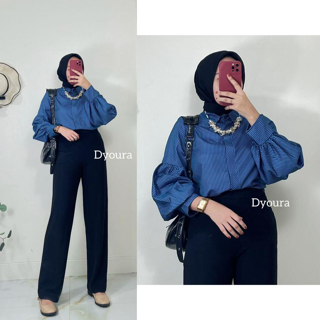 atasan wanita terbaru/ atasan lengan panjang/ blouse wanita kekinian/ atasan wanita import