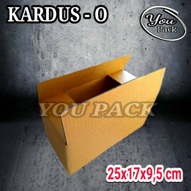 

KOTAK KARDUS TIPE-O 25X17X9,5 CM COKLAT POLOS DUS BOX PACKING