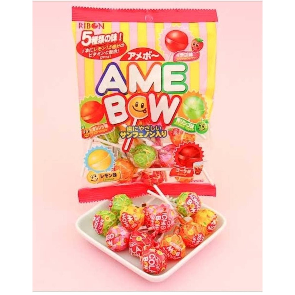 

Japanese Ribon AmeBow Lollipop Candy Permen Lolipop Jepang 5 rasa