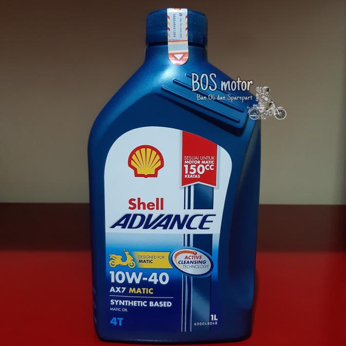 [[BISA COD]] shell matic ax7 1L . oli synthetic motor yamaha nmax , aerox