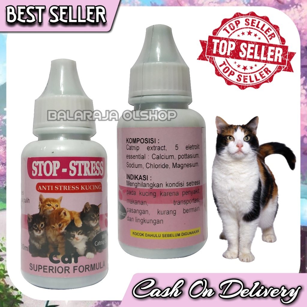 OBAT KUCING STRESS TAKUT GALAK MABUK PERJALANAN - STOP STRESS