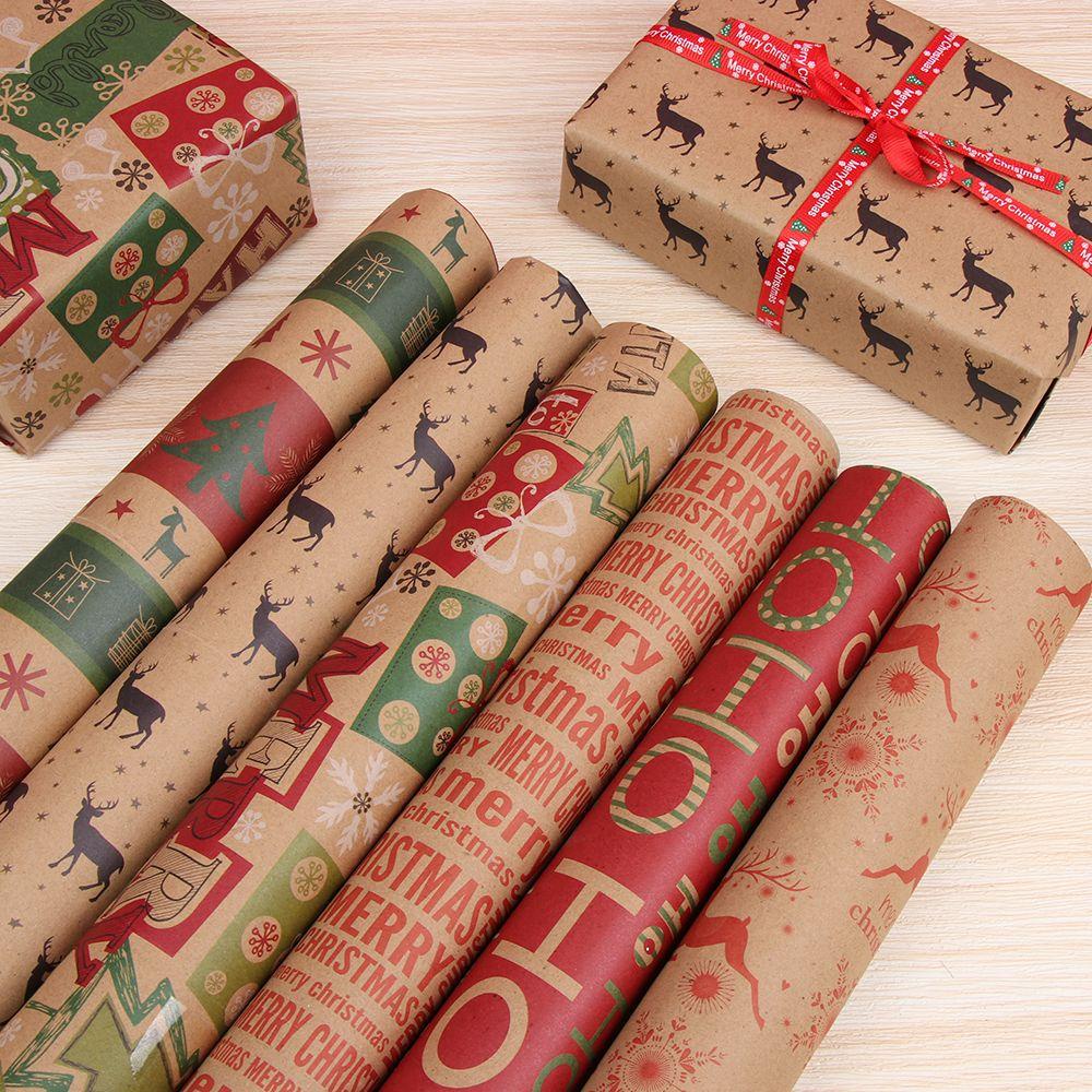 R-flower Wrapping Paper Artware Tahun Baru DIY Craft Paper Roll Kraft Packing