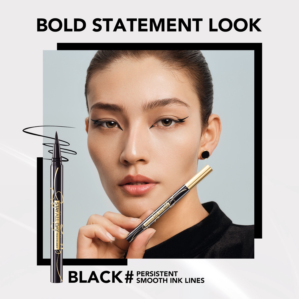 ★ BB ★ Y.O.U Stay All Day Pen Eyeliner pensil [Waterproof | Tahan Hingga 24 Jam | Black | Hitam]-YOU