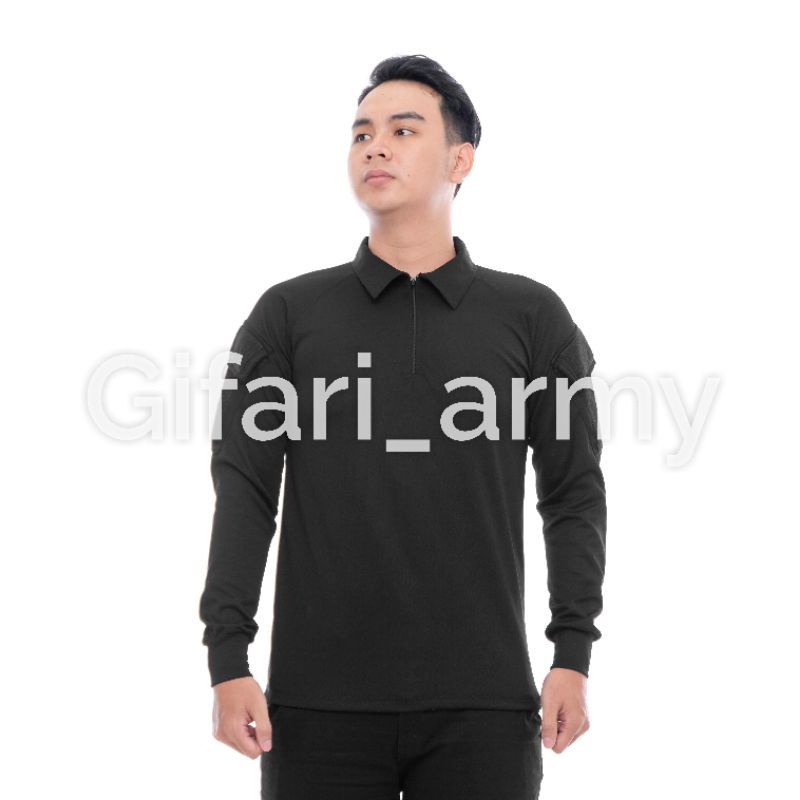 Kaos BDU Hitam Full Dryfit /Kaos Tactical BDU/bdu/kaos army