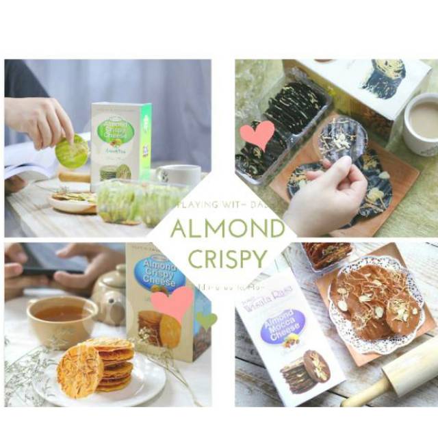 

(BISA COD) ALMOND CRISPY ♡OLEH OLEH KHAS SURABAYA♡ ALMOND CRISPY CHEESE/CHOCOLATE/GREEN TEA