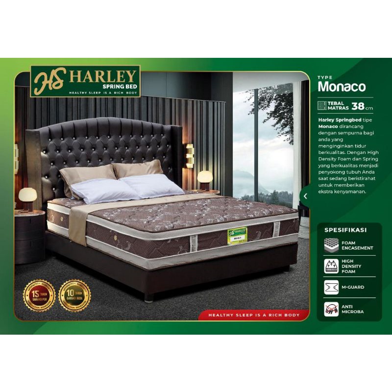 Matras Springbed Harley Monaco Tebal 38 cm