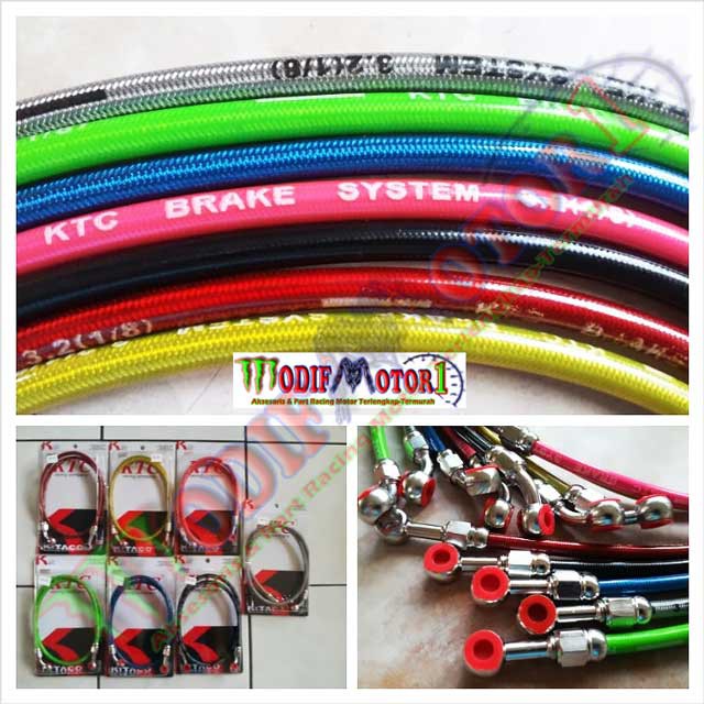 BEST PRODUCKSelang Rem Belakang Racing Ktc 60cm|Selang Rem|Kitaco|Ktc|R15|R25|Mt25