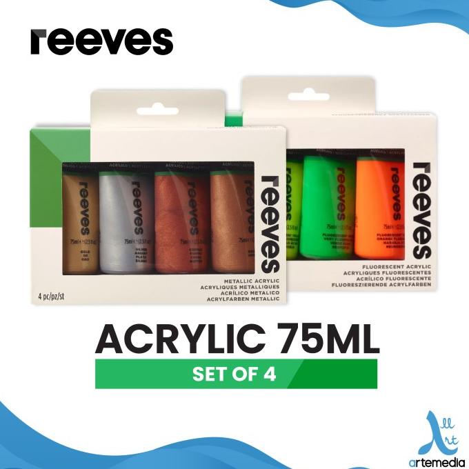 

Cat Akrilik Reeves Artists 4X75Ml Acrylic Color Paint Set