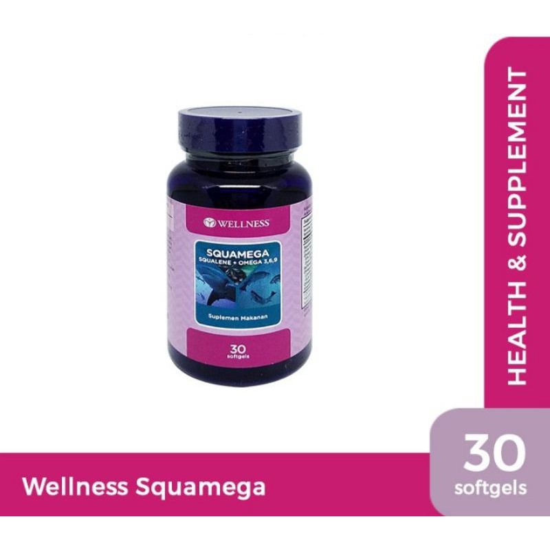 SQUAMEGA WELLNESS isi 30 (Squalene dan Omega 369)