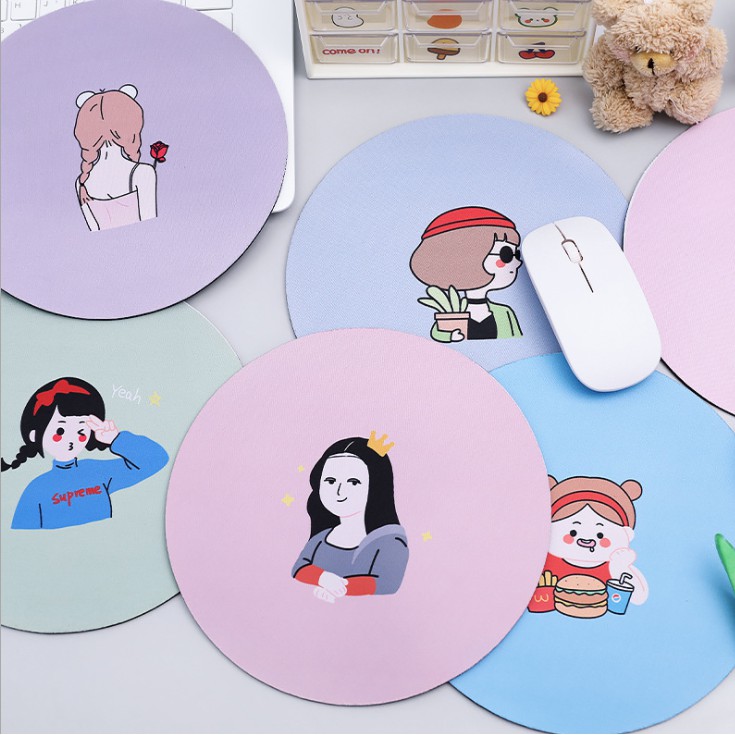 J2 - Mousepad kartun student Alas Mouse / Tatakan Mouse lentur-7