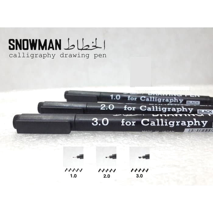 

Pulpen Kaligrafi / Calligraphy Pen Snowman (12pcs) - 1.0