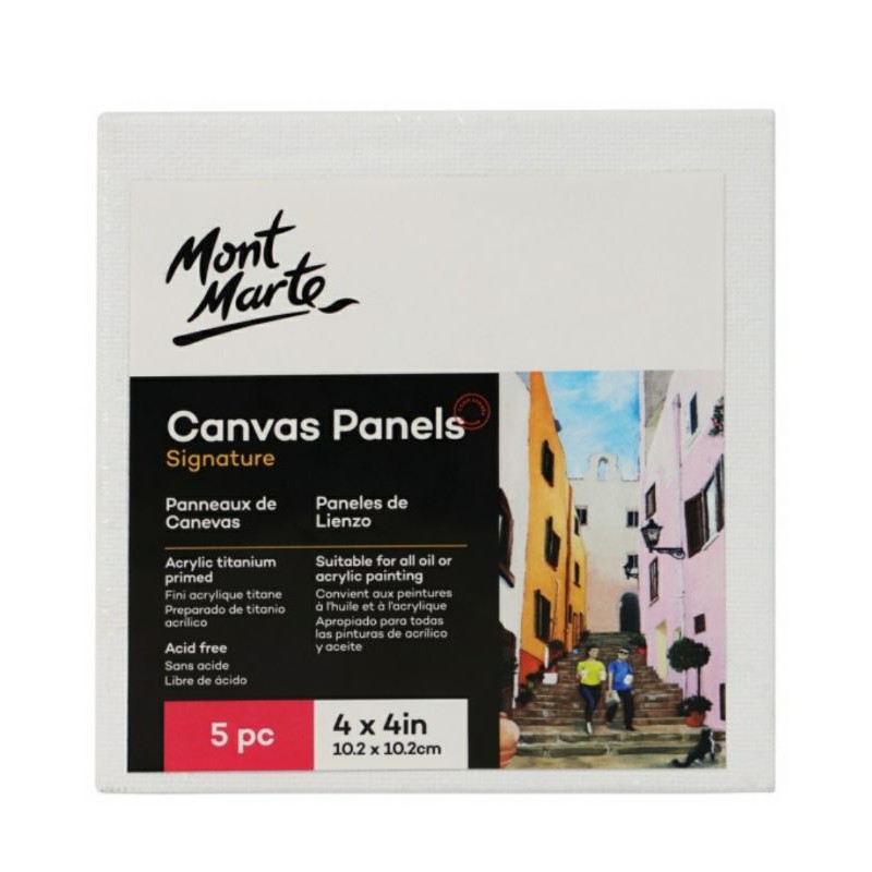 

Mont Marte Signature Canvas Panel 5 pcs - 10.2 x 10.2 cm