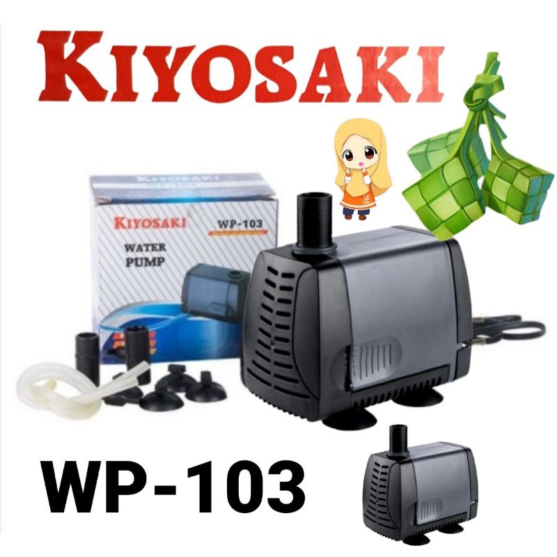 kiyosaki wp-103 pompa celup air aquarium water pump