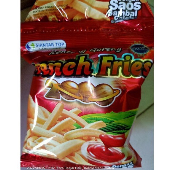 

French Fries kentang goreng 1renteng 10bungkus @15gr