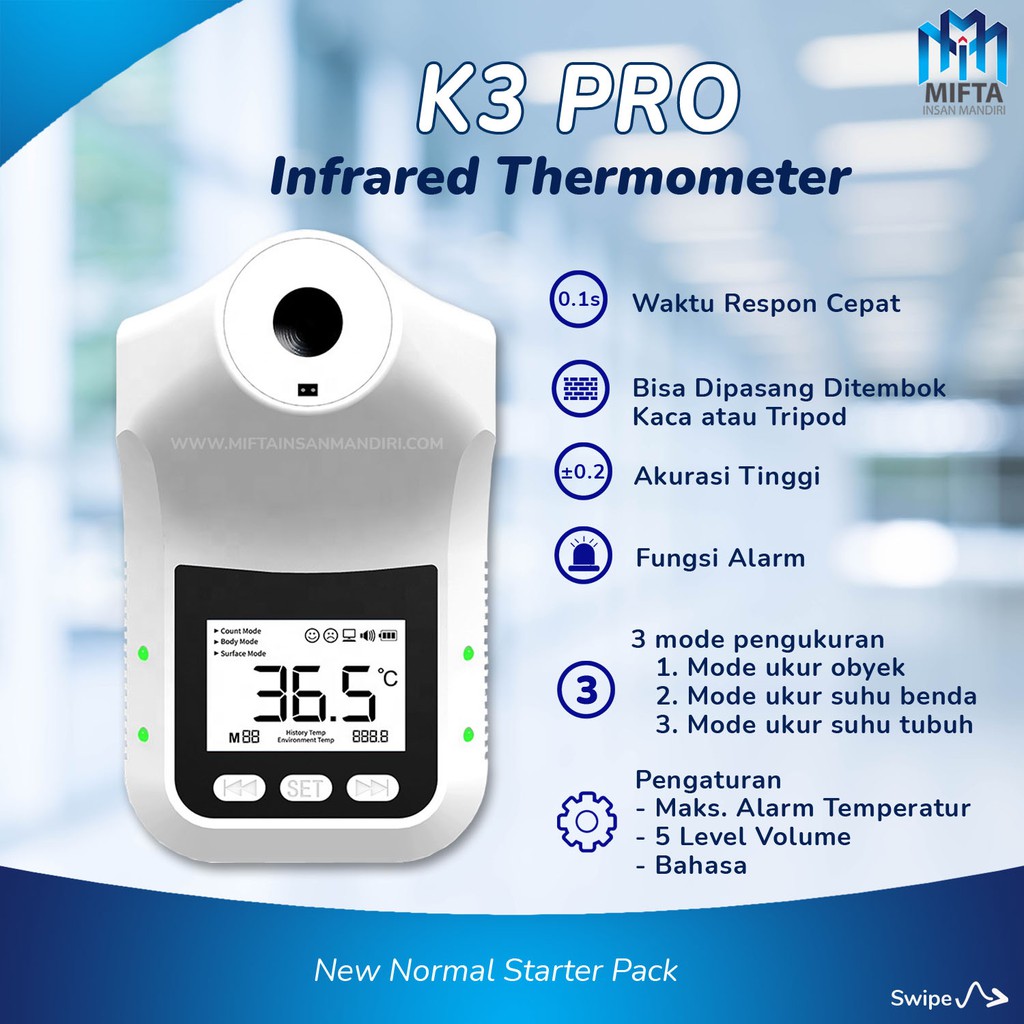 K3 PRO &amp; TRIPOD / THERMOMETER INFRARED / TERMOMETER DIGITAL / K3 PRO + BATTERY, ADAPTER &amp; SOFTWARE