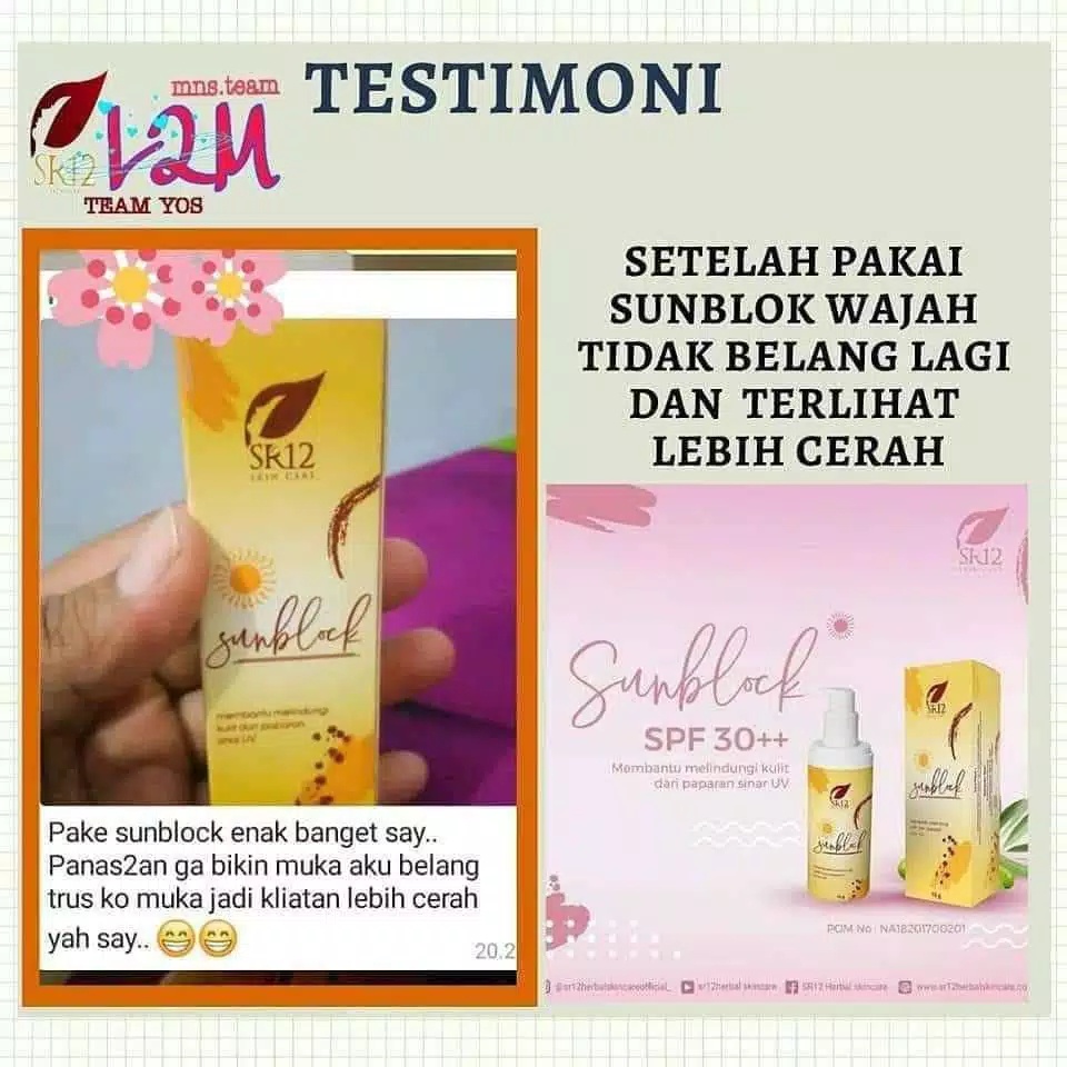 Paket Anti Belang Sunblock Body Lotion Menjaga Kulit dari Sinar UV Mencerahkan dan Melembabkan Kulit