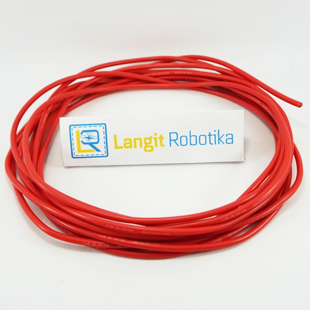 AWG 14 Kabel Silicone AWG14 Cable Silikon Wire RED Merah RC Plane