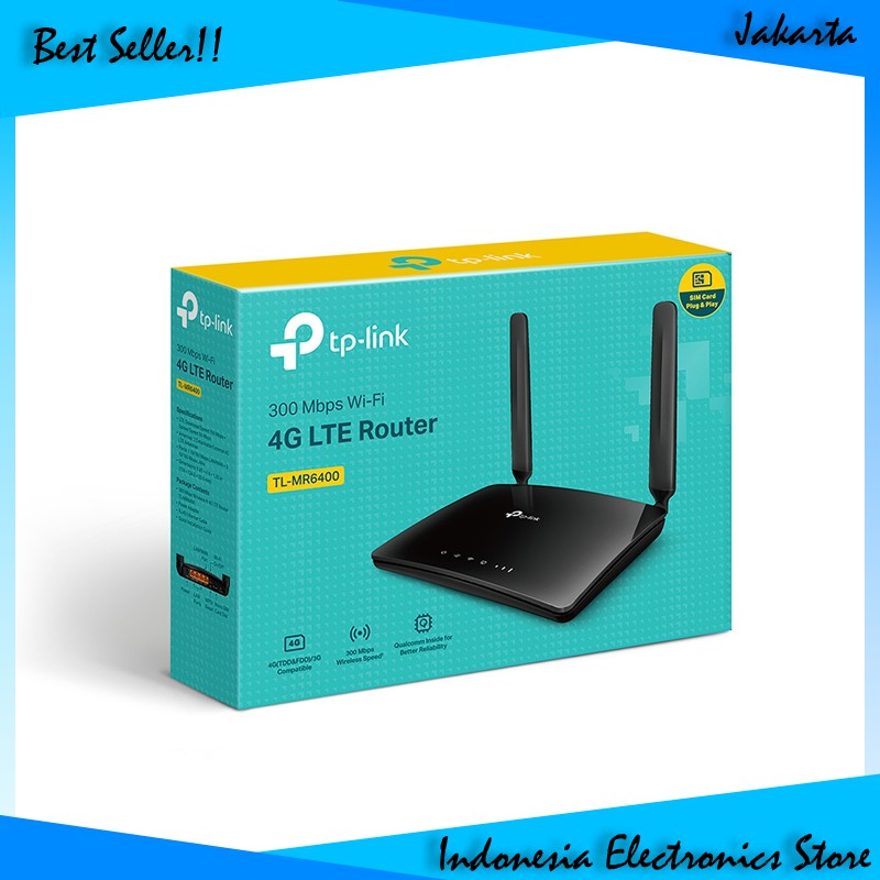 Modem Wifi SIM Card Unlock Tp-Link TL-MR6400 4G LTE Router Bergaransi IES