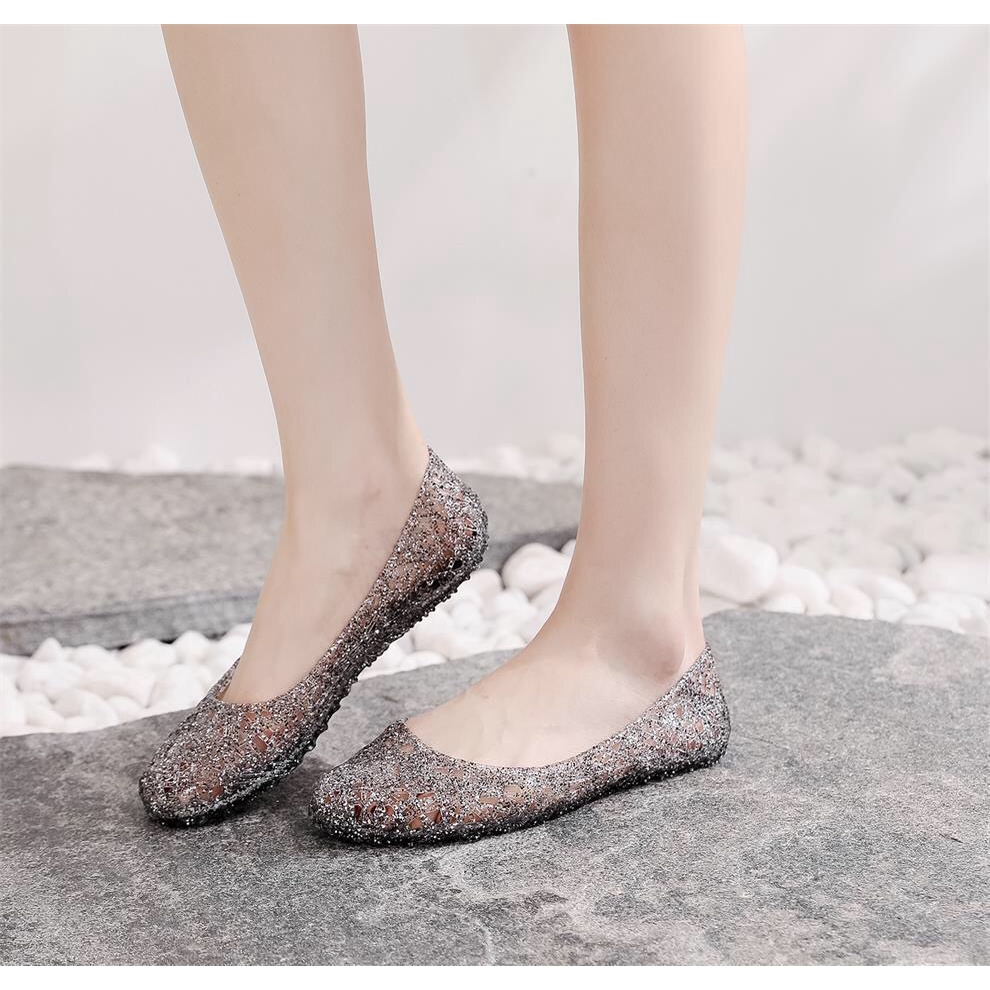 Sepatu Flatshoes Slip on Sepatu jelly Frozen Princess Dewasa