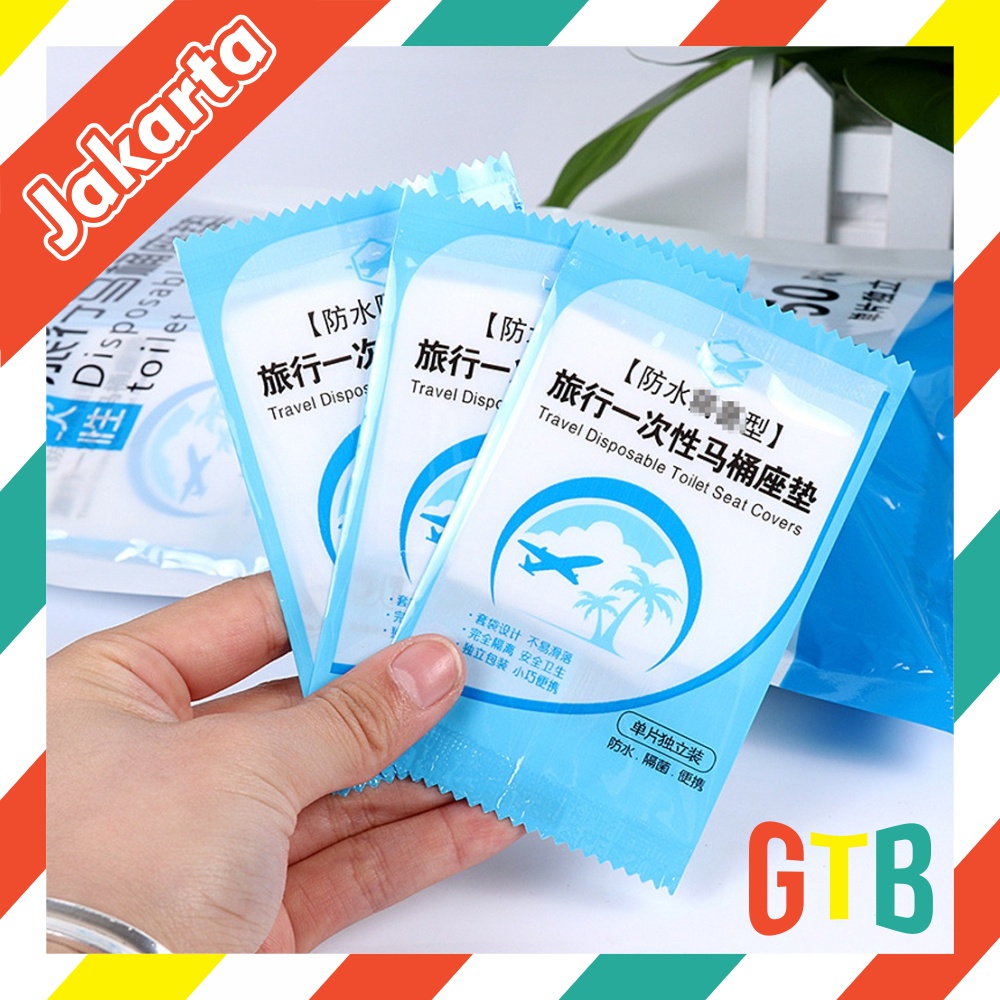 ❤GTB❤ Tissue Alas Duduk Kloset Travel Toilet Seat Cover Tisu Plastik Closet Disposable R701