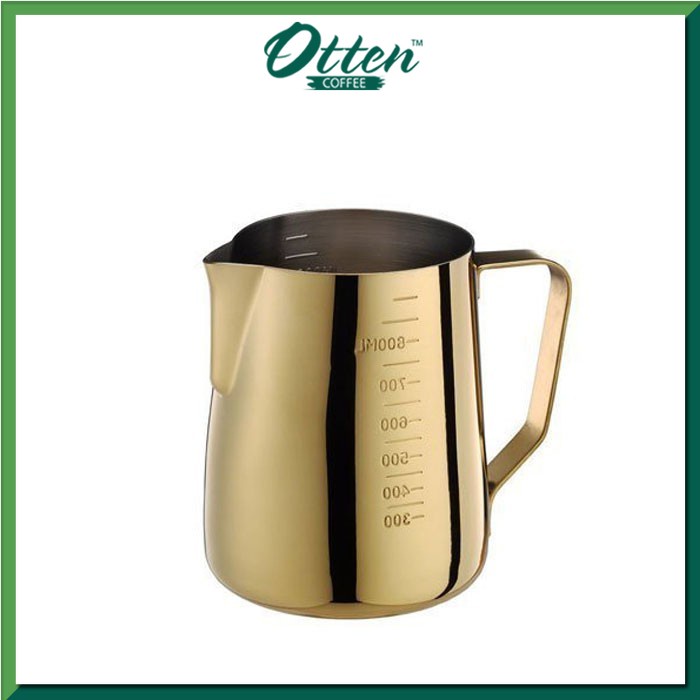 Tiamo - Milk Pitcher Golden Plating 950ml with Scale (HC7091)