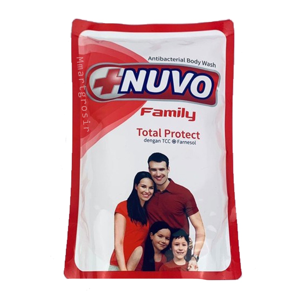 nuvo / Family / sabun cair / sabun badan / 400 ml / Total protect