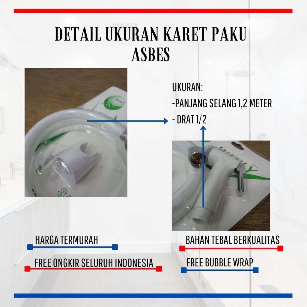 JET SHOWER CLOSED CEBOK WC SEMPROTAN DUDUK KAMAR MANDI PUTIH/CROME WANLY