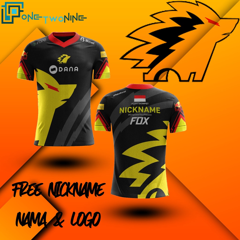 Jersey E-Sport ONIC Hitam