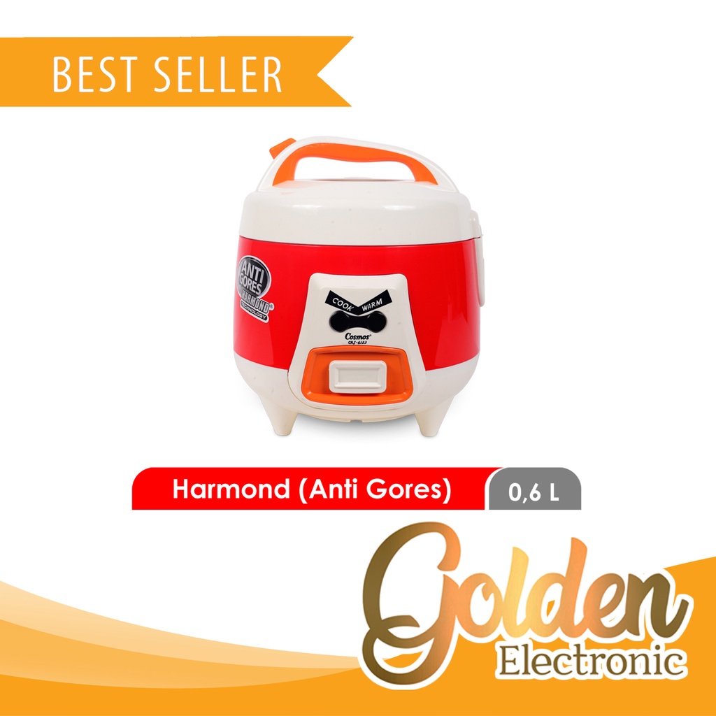 Rice Cooker Cosmos CRJ-6123 Harmond Anti Gores Magic Com Cosmos CRJ6123 - 0.6L Penanak Nasi