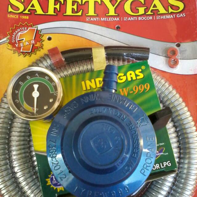 Regulator Gas lpg Anti meledak Anti bocor Safety gas Indo gas dan selang gas safety  Terbaik