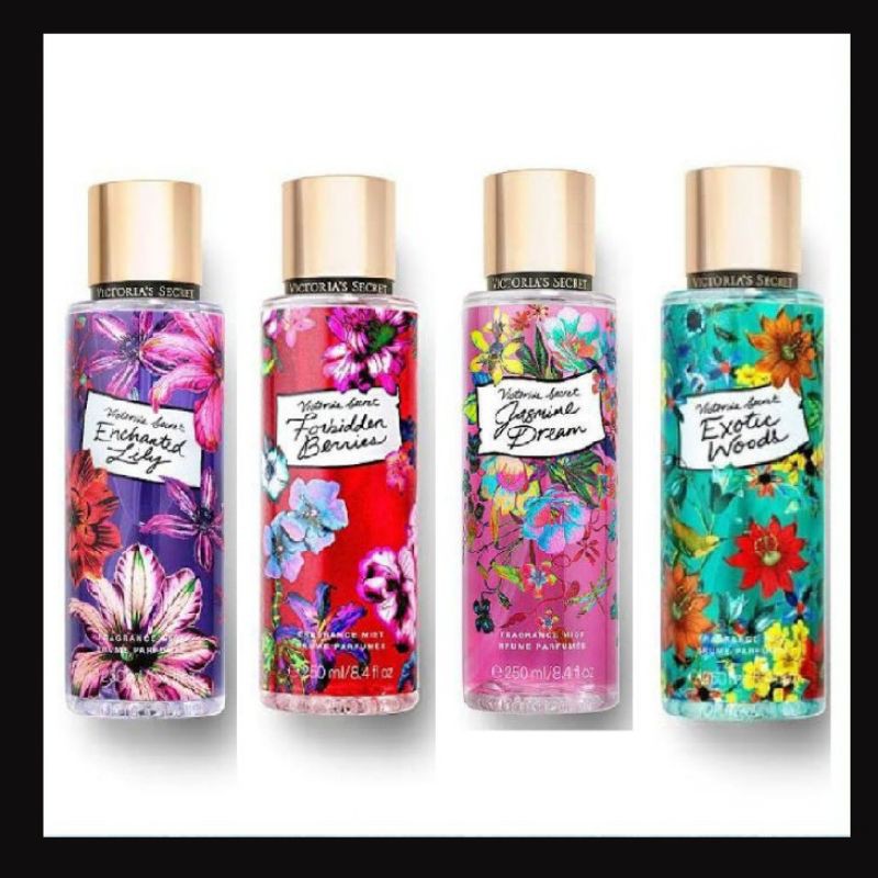 VICTORIA SECRET FORBIDDEN BERRIES,EXOTIC WOODS,JASMINE DREAM