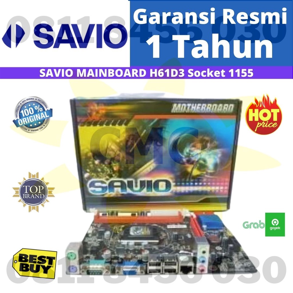 Savio Mainboard H61D3 Socket 1155