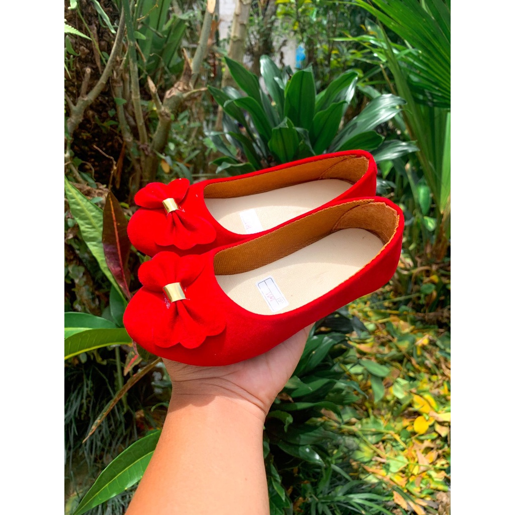 Promo flatshoes anak pita mutiara